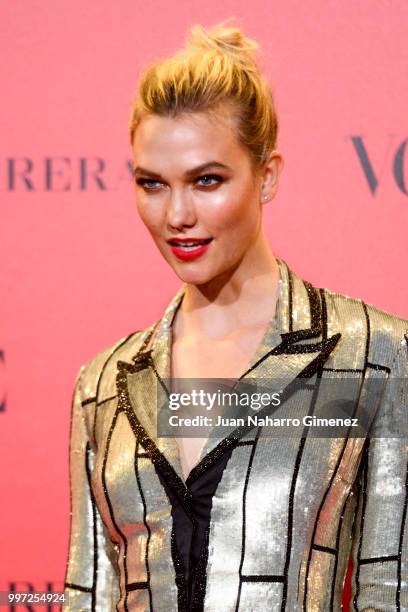 Karlie Kloss attends Vogue 30th Anniversary Party at Casa Velazquez on July 12, 2018 in Madrid, Spain.