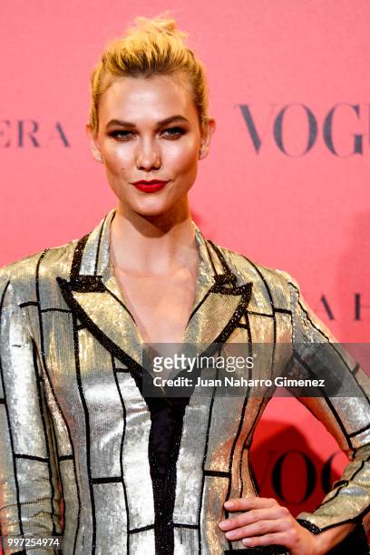 Karlie Kloss attends Vogue 30th Anniversary Party at Casa Velazquez on July 12, 2018 in Madrid, Spain.