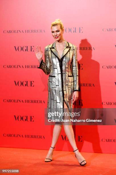 Karlie Kloss attends Vogue 30th Anniversary Party at Casa Velazquez on July 12, 2018 in Madrid, Spain.