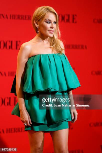 Kylie Minogue attends Vogue 30th Anniversary Party at Casa Velazquez on July 12, 2018 in Madrid, Spain.
