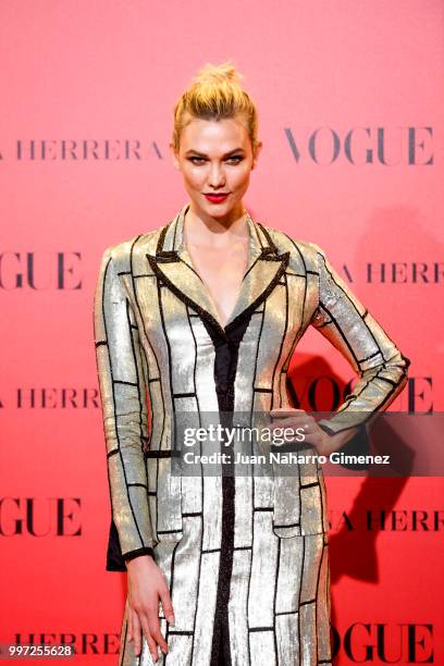 Karlie Kloss attends Vogue 30th Anniversary Party at Casa Velazquez on July 12, 2018 in Madrid, Spain.