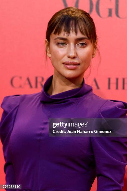 Irina Shayk attends Vogue 30th Anniversary Party at Casa Velazquez on July 12, 2018 in Madrid, Spain.