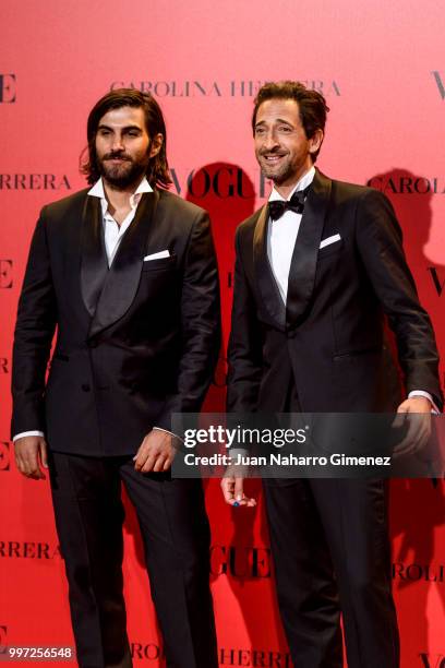 Adrien Brody attends Vogue 30th Anniversary Party at Casa Velazquez on July 12, 2018 in Madrid, Spain.