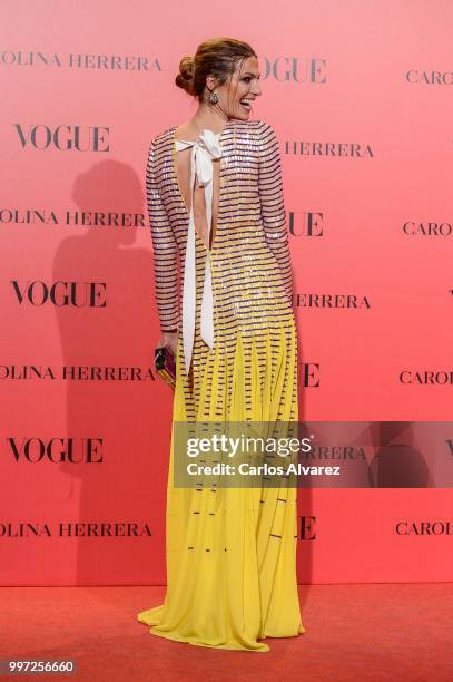 Laura Sanchez attends Vogue 30th Anniversary Party at Casa Velazquez on July 12, 2018 in Madrid, Spain.