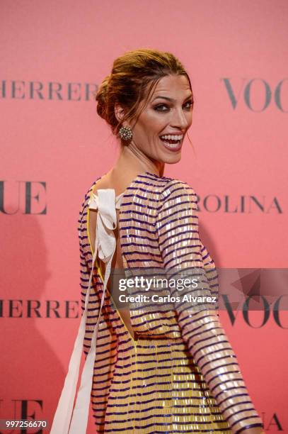 Laura Sanchez attends Vogue 30th Anniversary Party at Casa Velazquez on July 12, 2018 in Madrid, Spain.