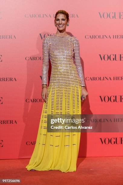 Laura Sanchez attends Vogue 30th Anniversary Party at Casa Velazquez on July 12, 2018 in Madrid, Spain.