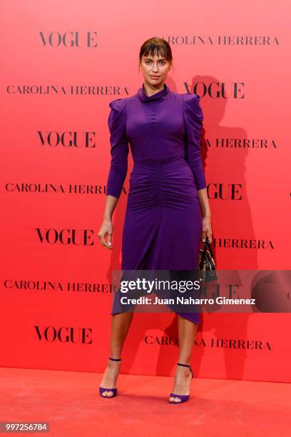 Irina Shayk attends Vogue 30th Anniversary Party at Casa Velazquez on July 12, 2018 in Madrid, Spain.