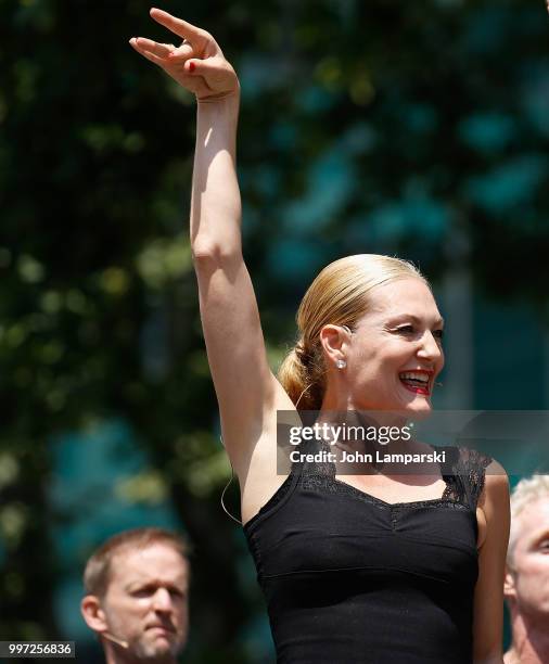 Terra C. MacLeod and cast of Chicago perform during 106.7 LITE FM's Broadway in Bryant Park on July 12, 2018 in New York City.