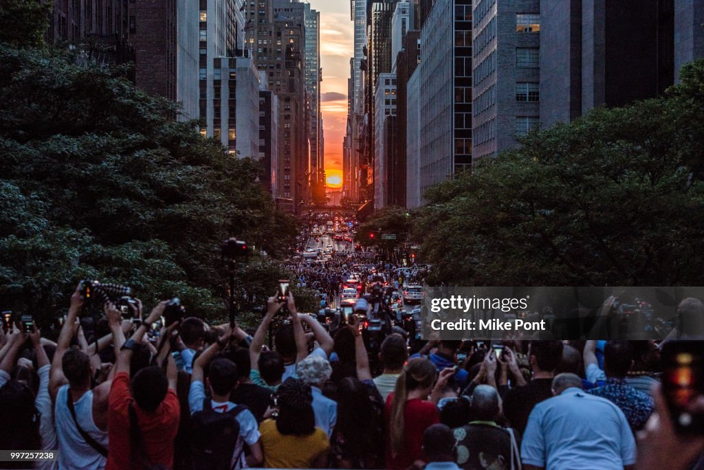 S.Pellegrino Hosts First-Of-Its-Kind Manhattanhenge Viewing Celebration High Above The Streets Of New York