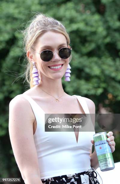 Cheralee Lyle attends S.Pellegrino's first-of-its-kind Manhattanhenge viewing celebration high above the streets of New York on July 12, 2018 in New...