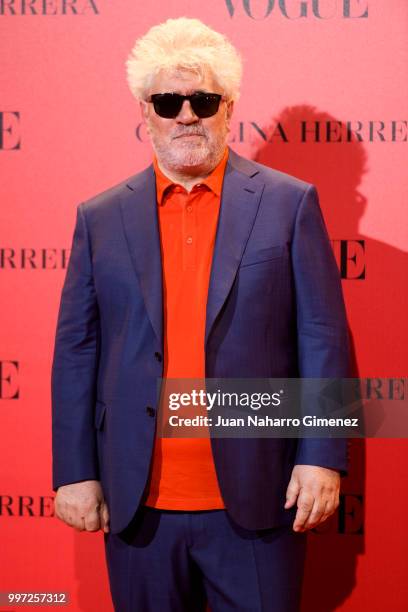 Pedro Almodovar attends Vogue 30th Anniversary Party at Casa Velazquez on July 12, 2018 in Madrid, Spain.