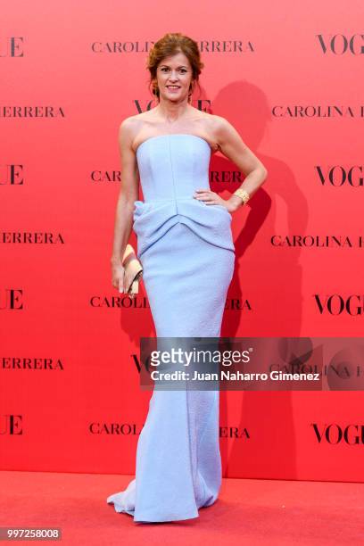 Nuria March attends Vogue 30th Anniversary Party at Casa Velazquez on July 12, 2018 in Madrid, Spain.