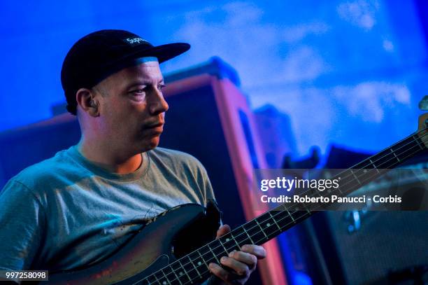 Stuart Braithwaite of Mogwai performs on stage on July 10, 2018 in Rome, Italy.