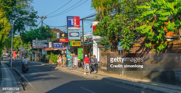 street view in bali, indonesia - denpasar stock pictures, royalty-free photos & images