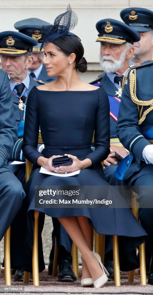 Members Of The Royal Family Attend Events To Mark The Centenary Of The RAF
