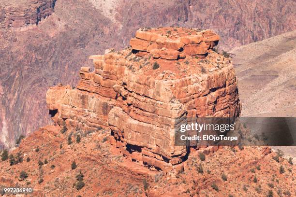 aerial view, high angle view, grand canyon, united states - ojo stockfoto's en -beelden