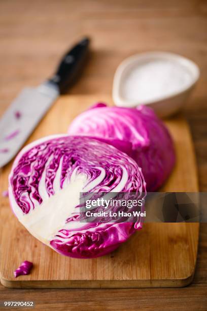 purple cabbage - hao stock pictures, royalty-free photos & images