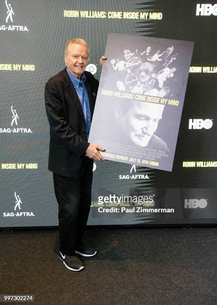 Actor Jon Voight attends "Robin Williams: Come Inside My Mind" New York Premiere at SAG-AFTRA Foundation Robin Williams Center on July 12, 2018 in...