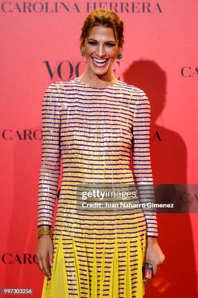 Laura Sanchez attends Vogue 30th Anniversary Party at Casa Velazquez on July 12, 2018 in Madrid, Spain.