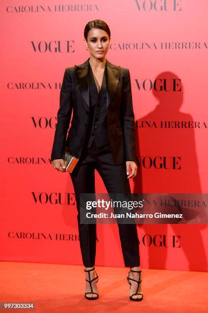 Megan Montaner attends Vogue 30th Anniversary Party at Casa Velazquez on July 12, 2018 in Madrid, Spain.