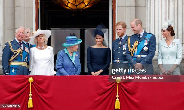 Prince Charles, Prince of Wales, Camilla, Duchess of Cornwall, Queen Elizabeth II, Meghan, Duchess of Sussex, Prince Harry, Duke of Sussex, Prince...