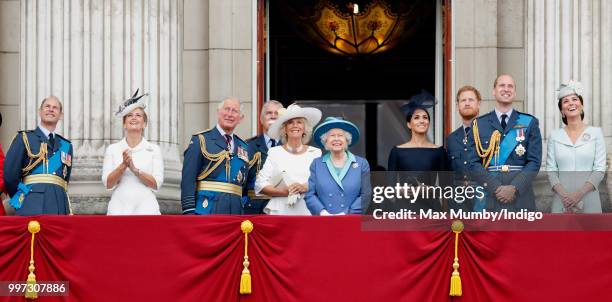 Prince Edward, Earl of Wessex, Sophie, Countess of Wessex, Prince Charles, Prince of Wales, Prince Andrew, Duke of York, Camilla, Duchess of...