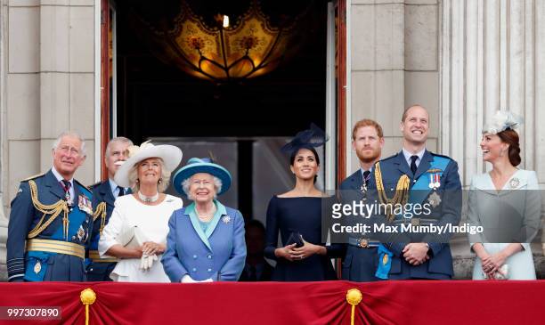 Prince Charles, Prince of Wales, Camilla, Duchess of Cornwall, Queen Elizabeth II, Meghan, Duchess of Sussex, Prince Harry, Duke of Sussex, Prince...