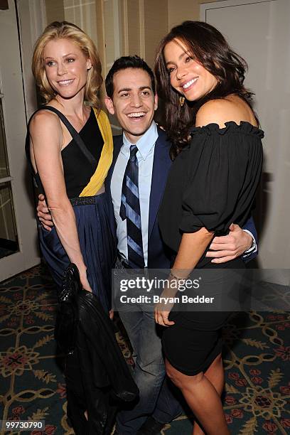 Actor Julie Bowen, producer Jason Winer and actor Sofia Vergara attend the 69th Annual Peabody Awards at The Waldorf=Astoria on May 17, 2010 in New...