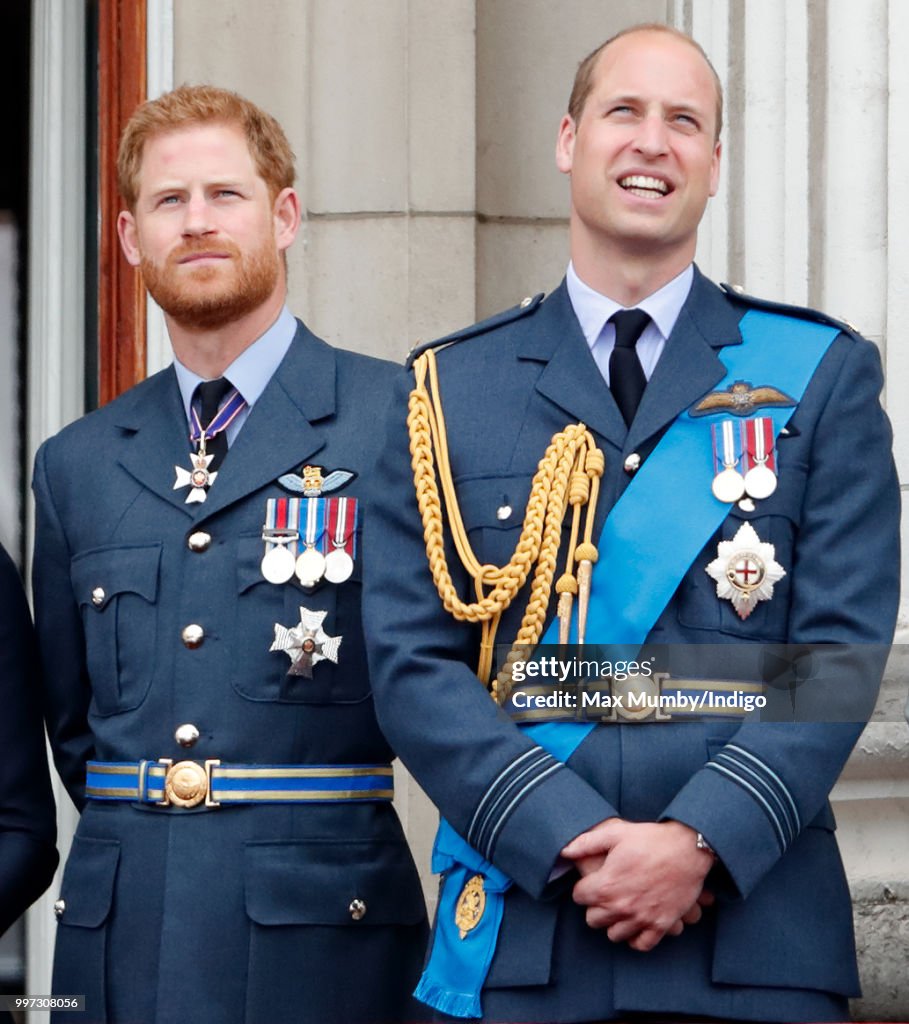 Members Of The Royal Family Attend Events To Mark The Centenary Of The RAF