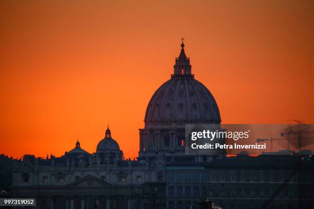 silhouette - vatican stock-fotos und bilder