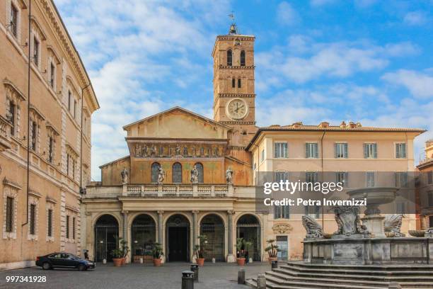 s.maria in trastevere - petra invernizzi stock pictures, royalty-free photos & images