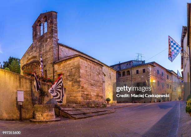 san quirico dorcia tuscan town - san quirico dorcia stock pictures, royalty-free photos & images