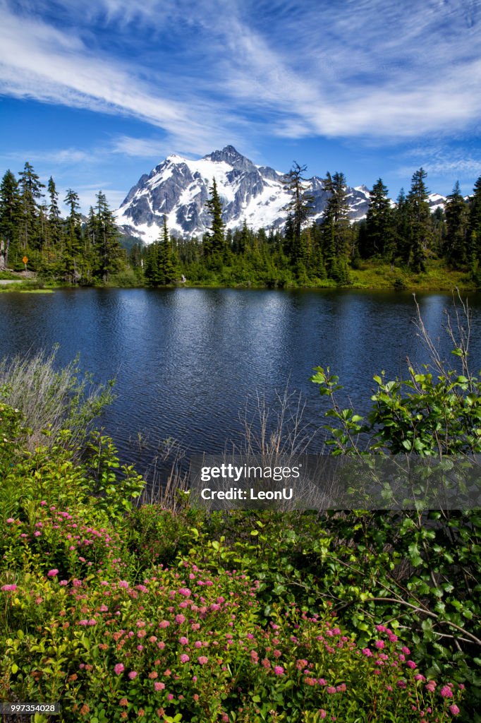 Mount Shuksan in summer, WA, USA