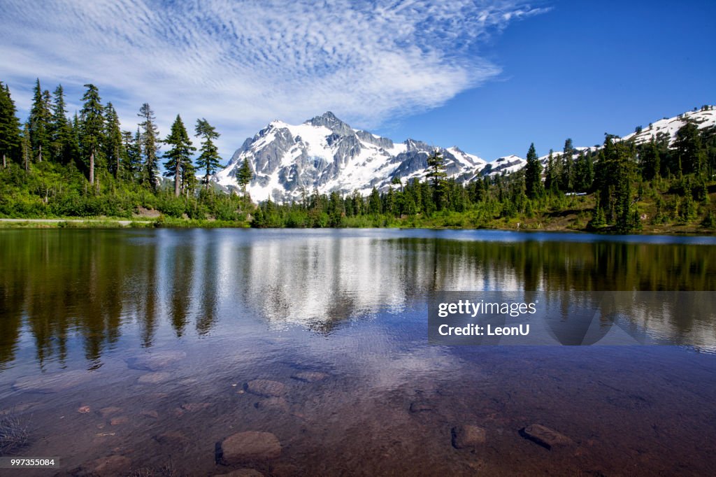 Mount Shuksan in summer, WA, USA