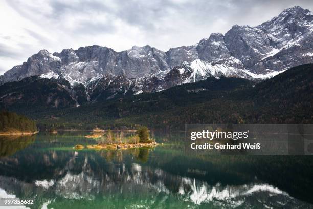 eibsee - weiß stockfoto's en -beelden