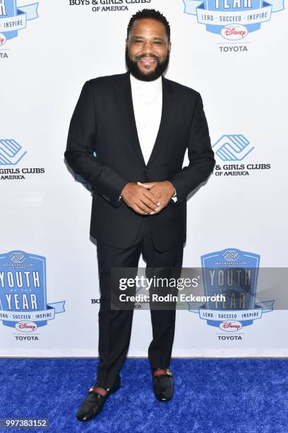 Anthony Anderson attends the Boys and Girls Clubs of America Youth of the Year Gala at The Beverly Hilton Hotel on July 12, 2018 in Beverly Hills,...