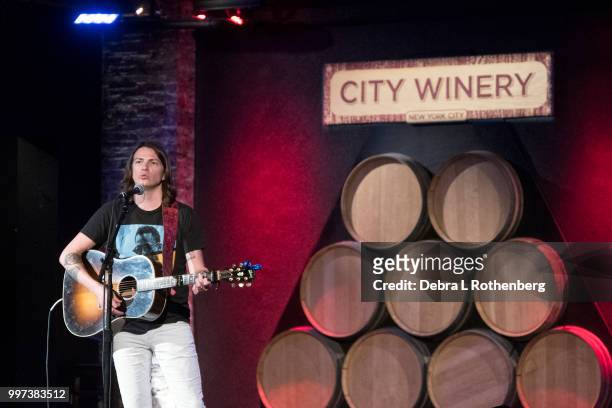 Clarence Bucaro opens for Rhett Miller live in concert at City Winery on July 12, 2018 in New York City.