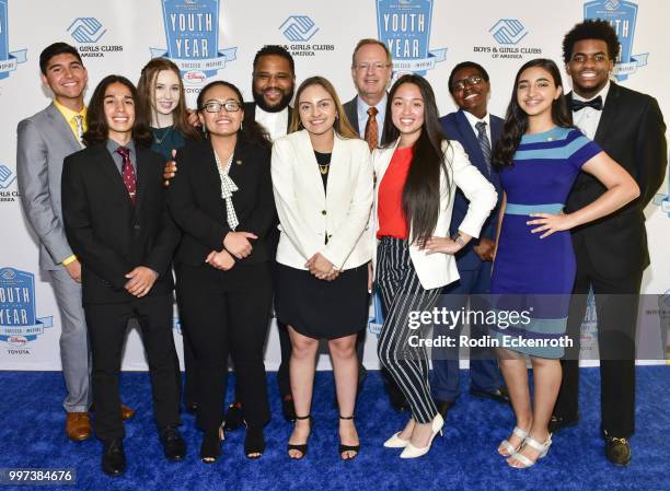 Anthony Anderson and Boys & Girls Clubs of America President & CEO Jim Clark attend the Boys and Girls Clubs of America Youth of the Year Gala at The...