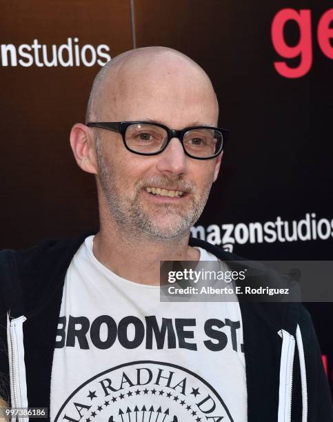 Moby attends the premiere of Amazon Studios' "Generation Wealth" at ArcLight Hollywood on July 12, 2018 in Hollywood, California.