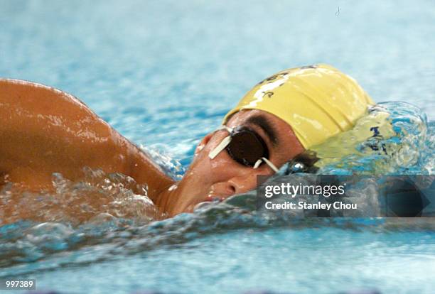 Carlo Piccio of the Philippines in action during a training session held at the Bukit Jalil Aquatic Center, Kuala Lumpur, Malaysia ahead of the 21st...