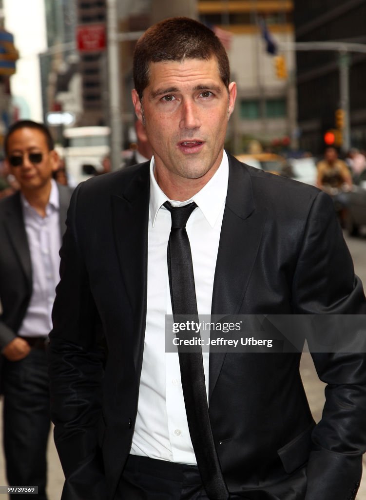 Celebrity Arrivals At "Late Show With David Letterman" - May 17, 2010