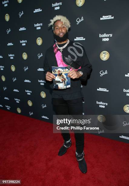 Odell Beckham Jr. Attends SI Fashionable 50 Event on July 12, 2018 in Los Angeles, California.