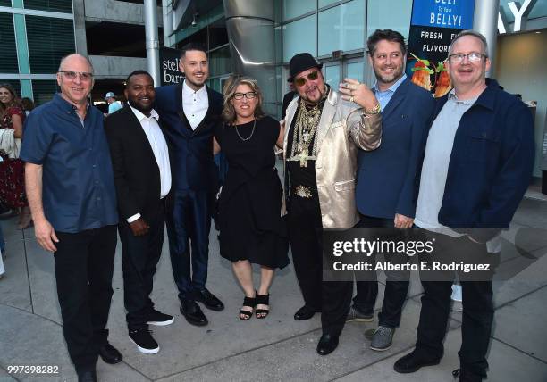 Bob Berney, Clifton Magee, Bobby J, Lauren Greenfield, Limo Bob, Frank Evers and Ted Hope attend the premiere of Amazon Studios' "Generation Wealth"...