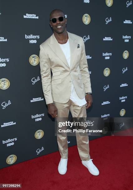 Terrell Owens attends SI Fashionable 50 Event on July 12, 2018 in Los Angeles, California.