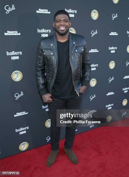 Subban attends SI Fashionable 50 Event on July 12, 2018 in Los Angeles, California.