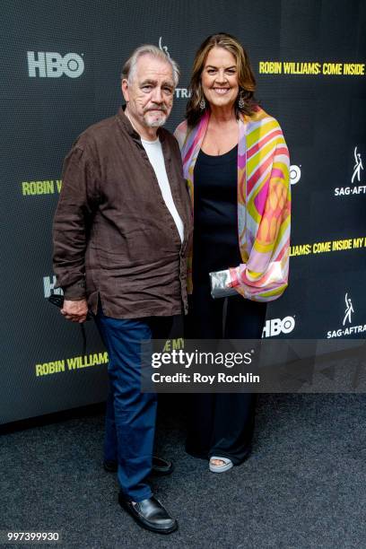 Brian Cox and Marina Zenovich attend "Robin Williams: Come Inside My Mind" New York Premiere at The Robin Williams Center on July 12, 2018 in New...