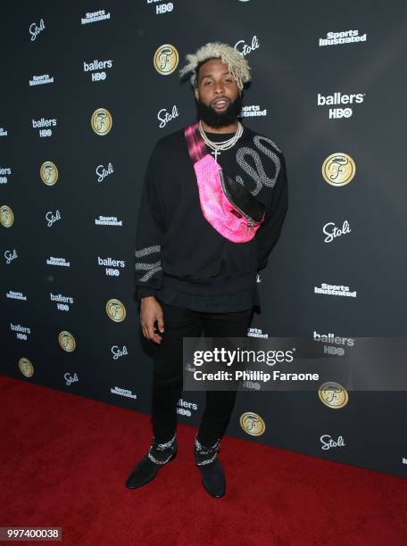 Odell Beckham Jr. Attends SI Fashionable 50 Event on July 12, 2018 in Los Angeles, California.