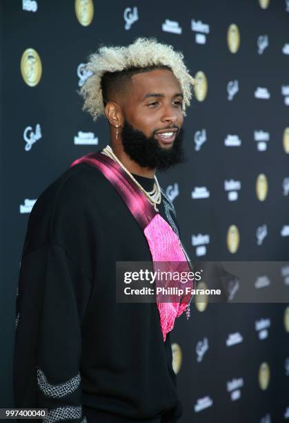 Odell Beckham Jr. Attends SI Fashionable 50 Event on July 12, 2018 in Los Angeles, California.