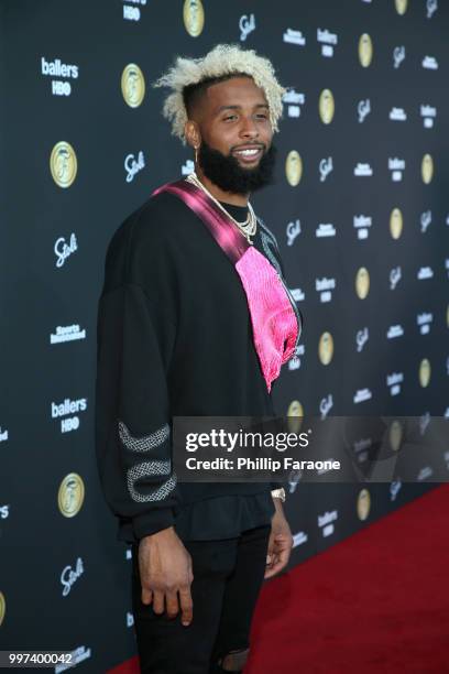 Odell Beckham Jr. Attends SI Fashionable 50 Event on July 12, 2018 in Los Angeles, California.