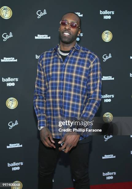 Shabazz Muhammad attends SI Fashionable 50 Event on July 12, 2018 in Los Angeles, California.